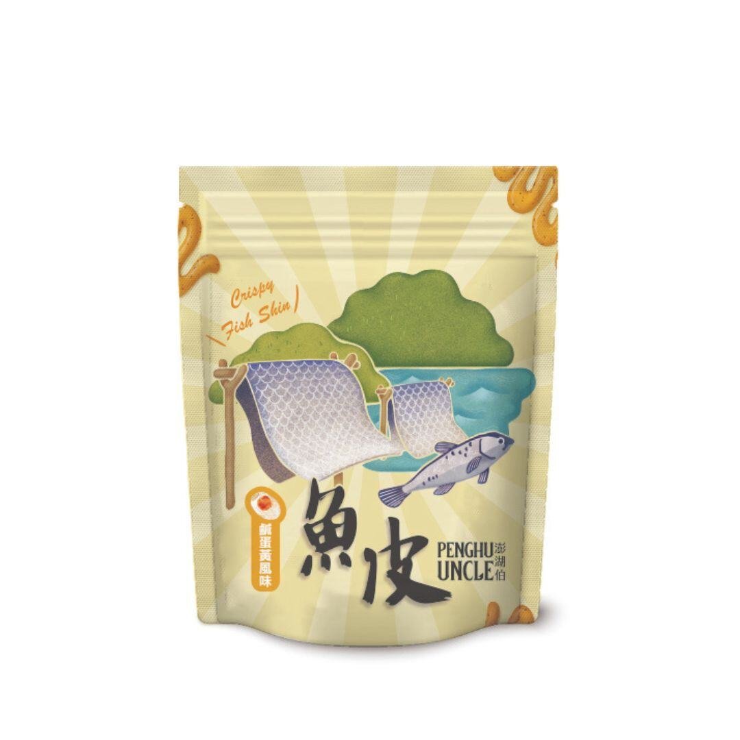 Fried flavored fish skin